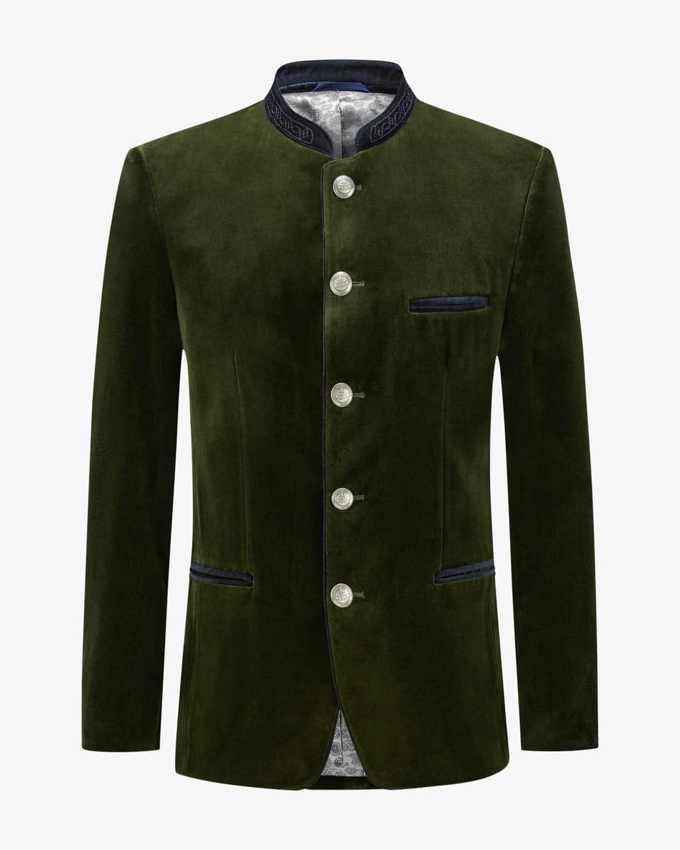 Bild 1 für Obertraun Trachten-Samtjanker aus Baumwolle 24