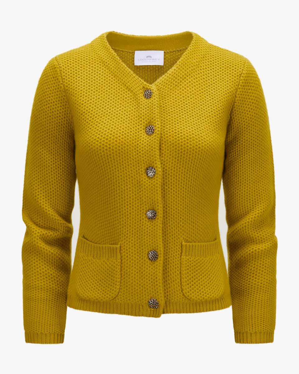 Bild 1 für Trachten-Cashmere-Strickjacke  L