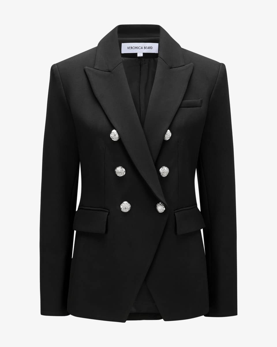 Image 1 for Miller Dickey double-breasted blazer in cotton blend 32