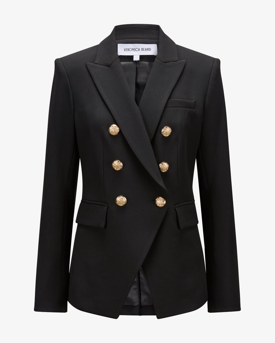 Image 1 for Miller Dickey double-breasted blazer in cotton blend 38