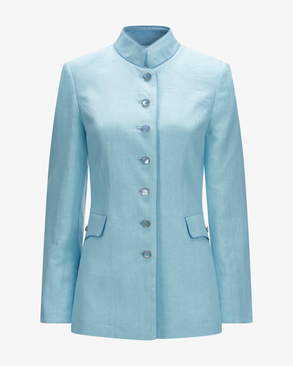 Image 1 for Geneva linen traditional blazer  36