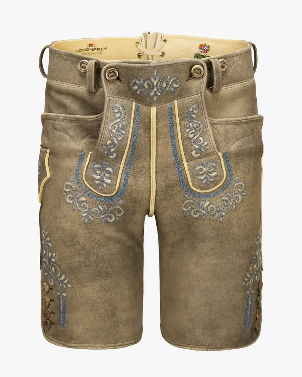 Bild 1 für Weitenfels Lederhose aus sämisch gegerbtem Ziegenleder 50