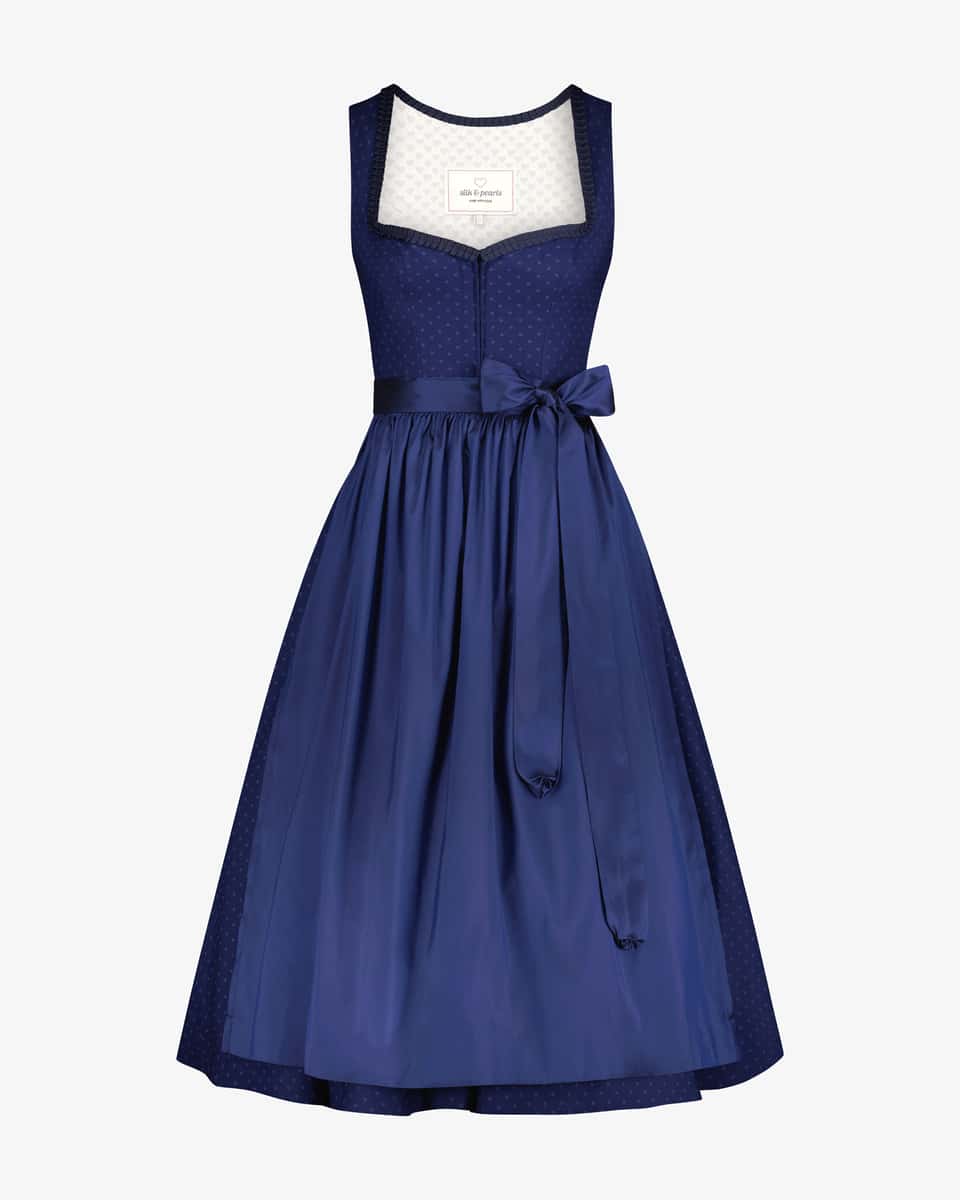 Bild 1 für x LODENFREY Midi-Dirndl mit Seidenschürze  