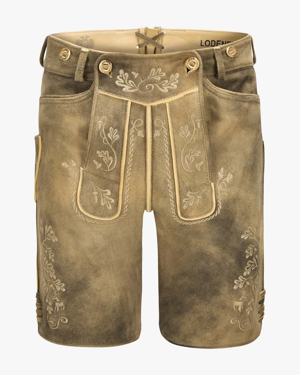 Bild 1 für Wiesnlederhose kurz aus Ziegenleder 44
