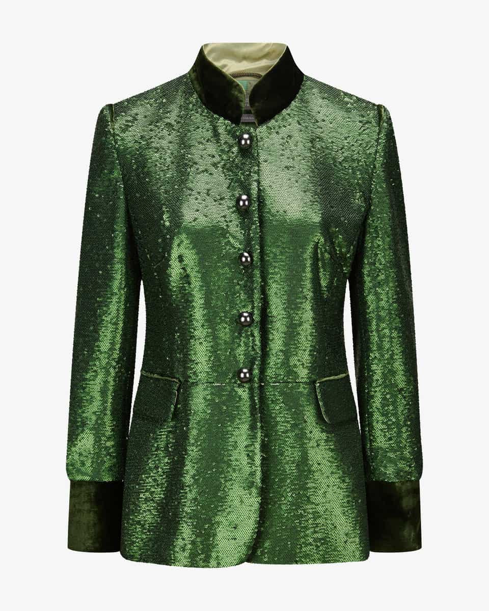 Image 1 for Pink traditional sequin jacket 38