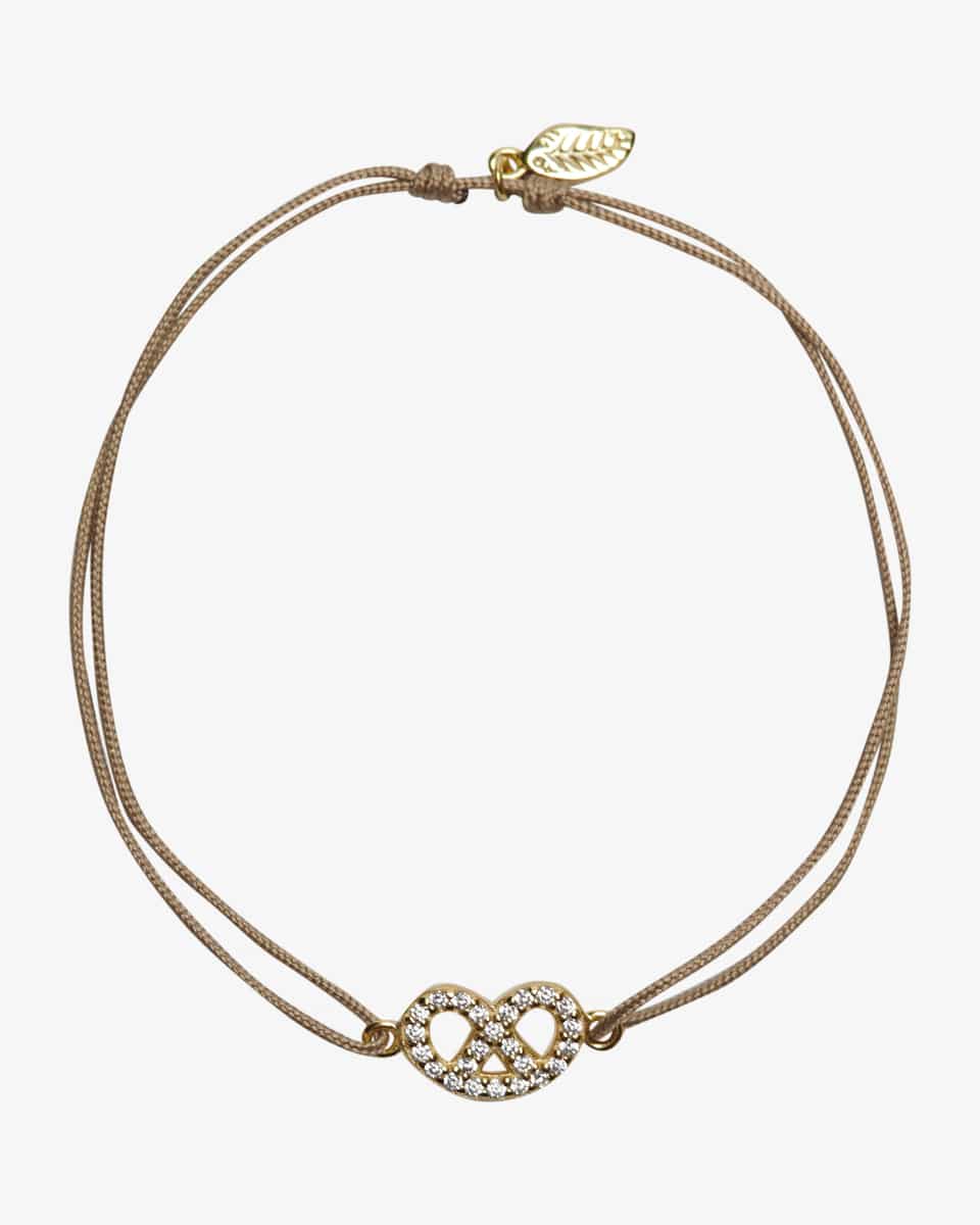 Bild 1 für Brezn Zirkoni Glücksbändchen Unisize