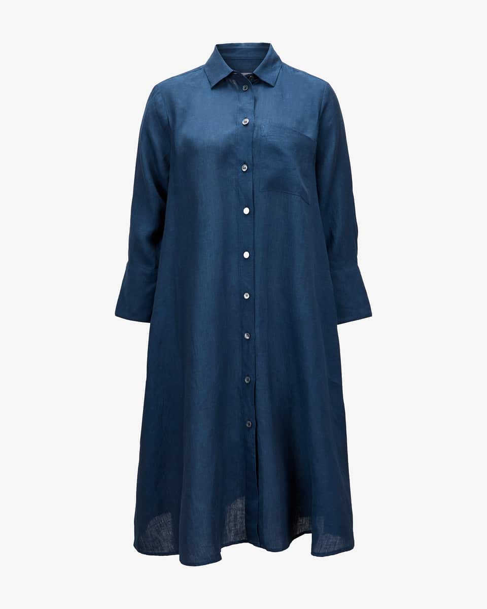 Bild 1 für Leinen-Hemdblusenkleid Lena XS