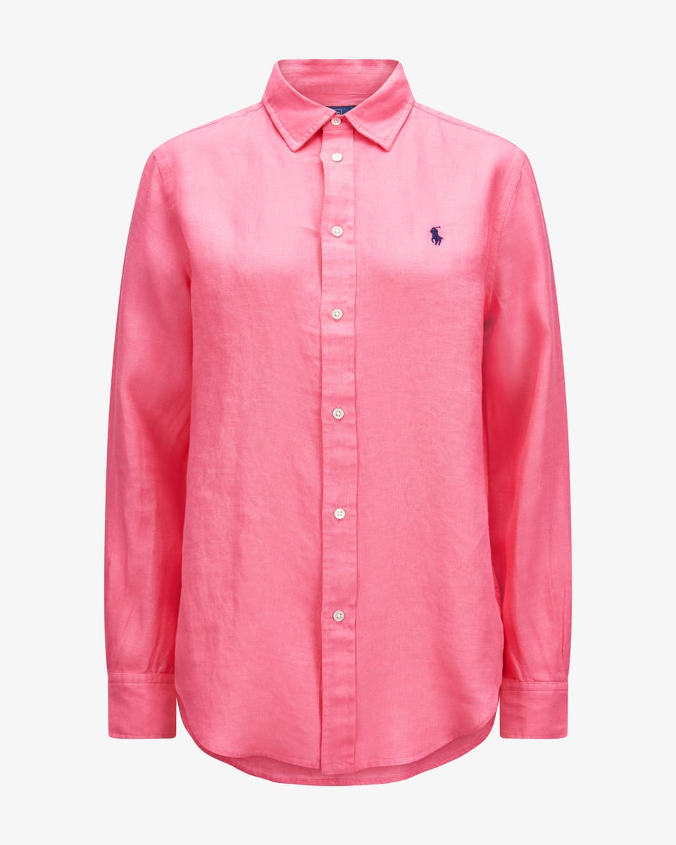 Image 1 for Classic fit linen shirt blouse  S