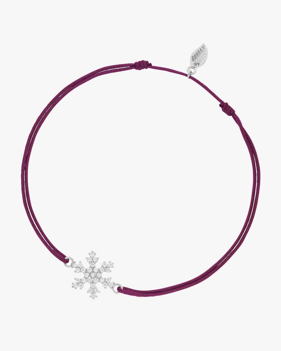 Bild 1 für Snowflake Glücksbändchen  Unisize