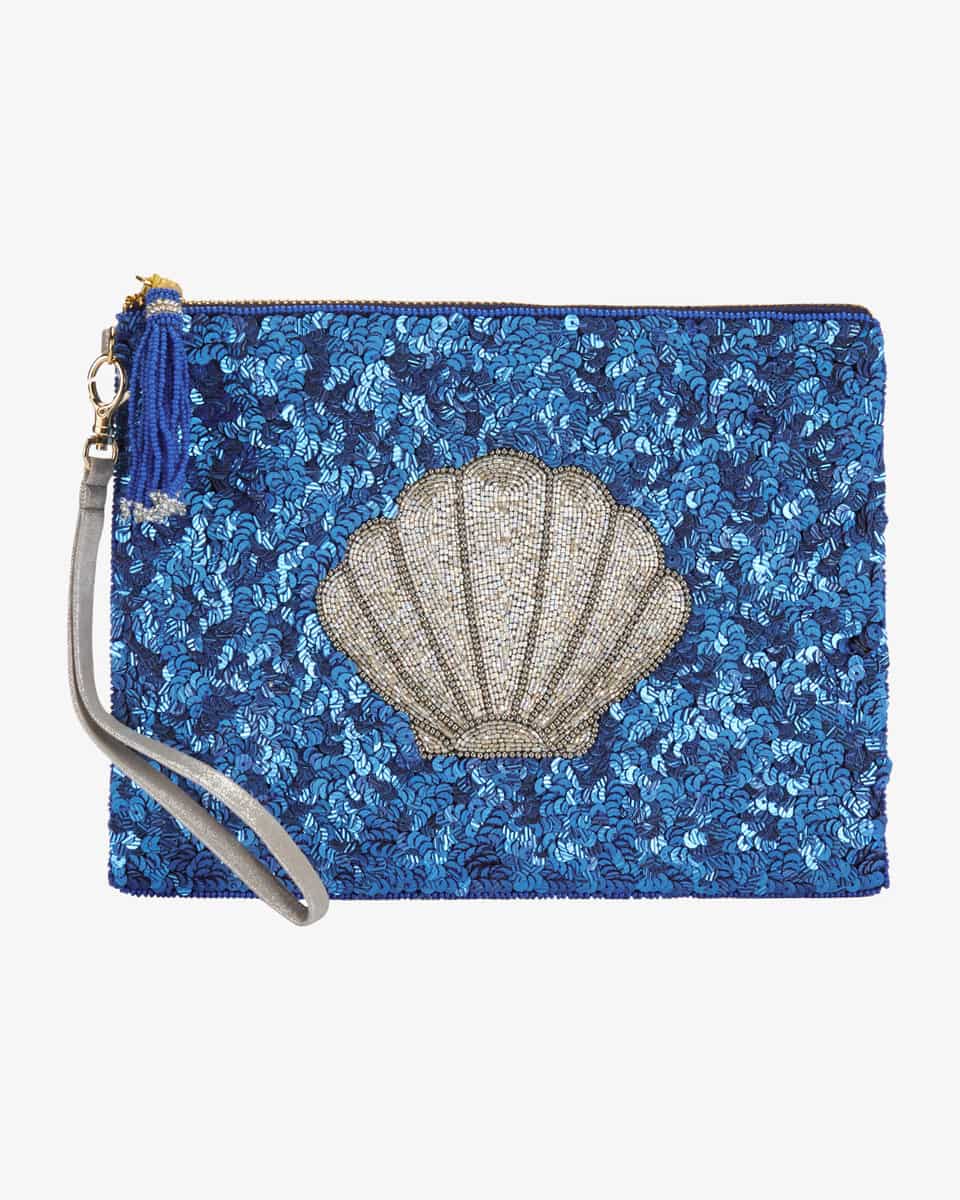 Image 1 for Shell sequin toiletry bag  L