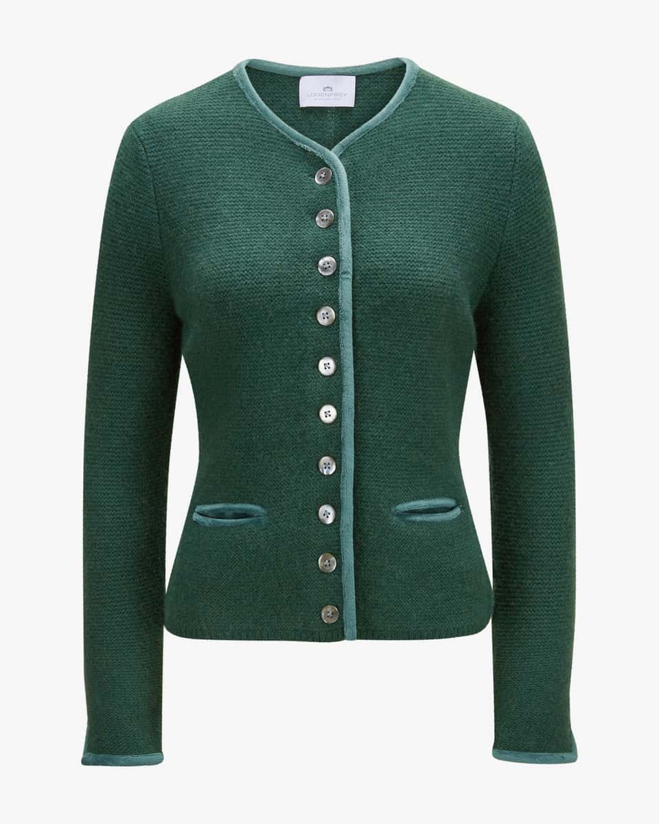 Bild 1 für Trachten-Cashmere-Strickjacke L