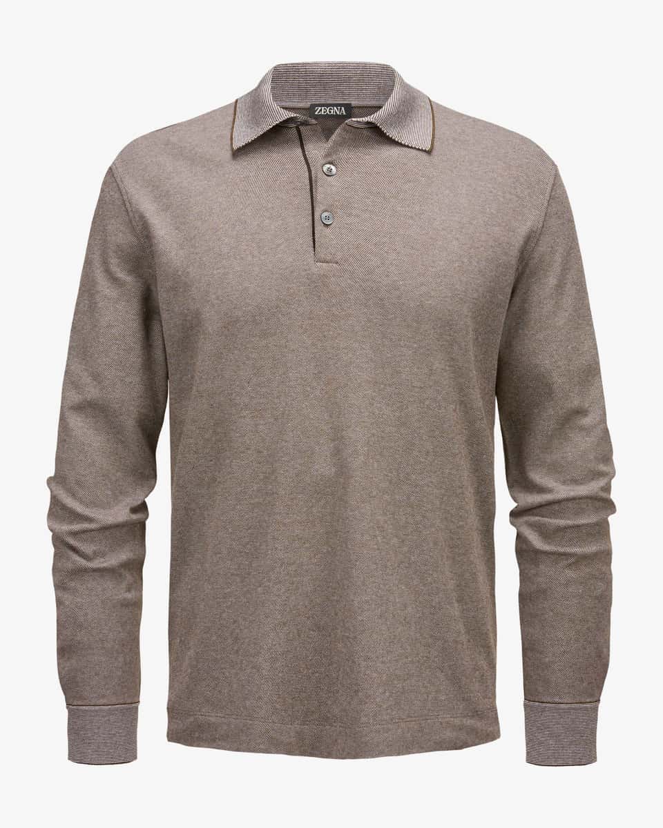 Image 1 for Long-sleeved polo shirt  54
