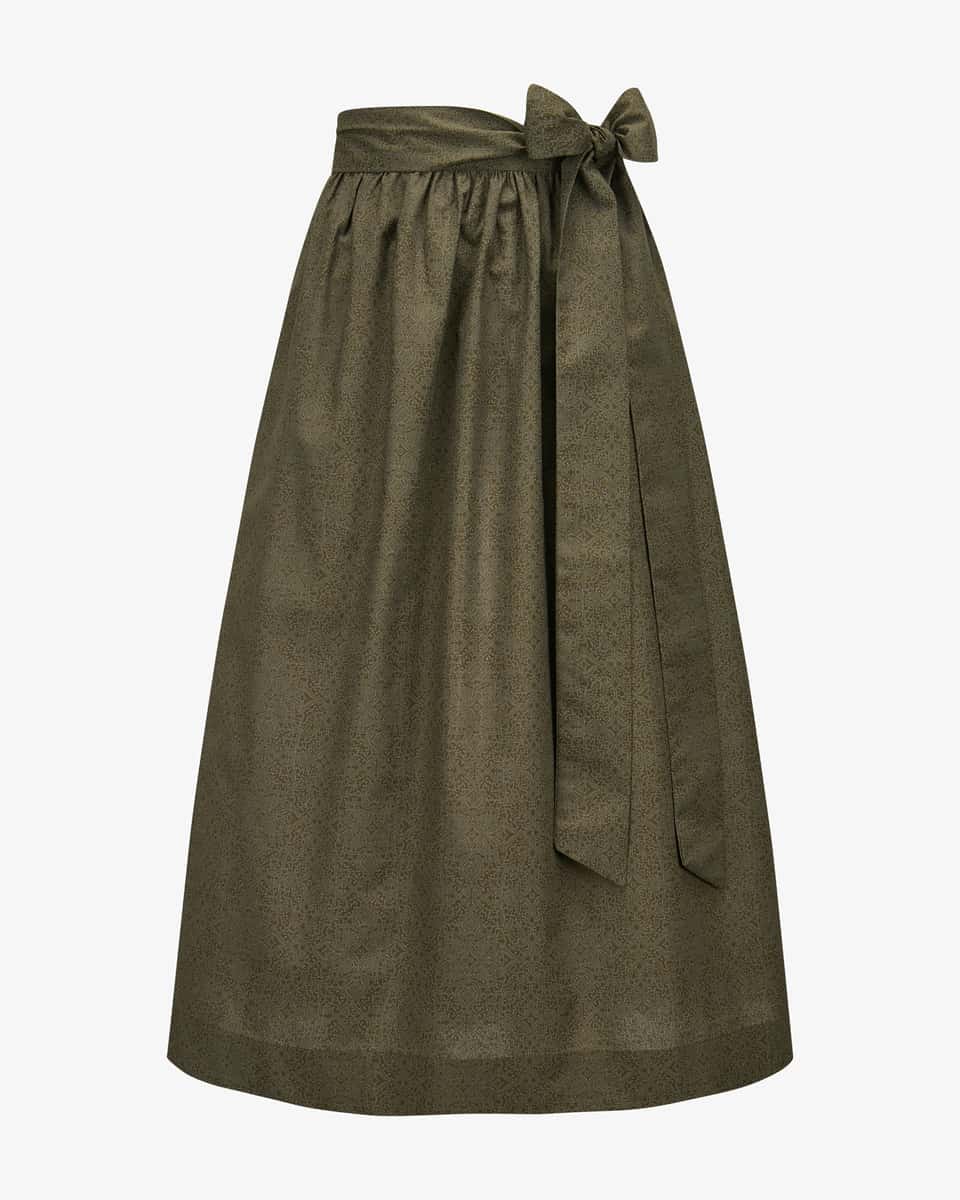 Image 1 for Long cotton dirndl apron S