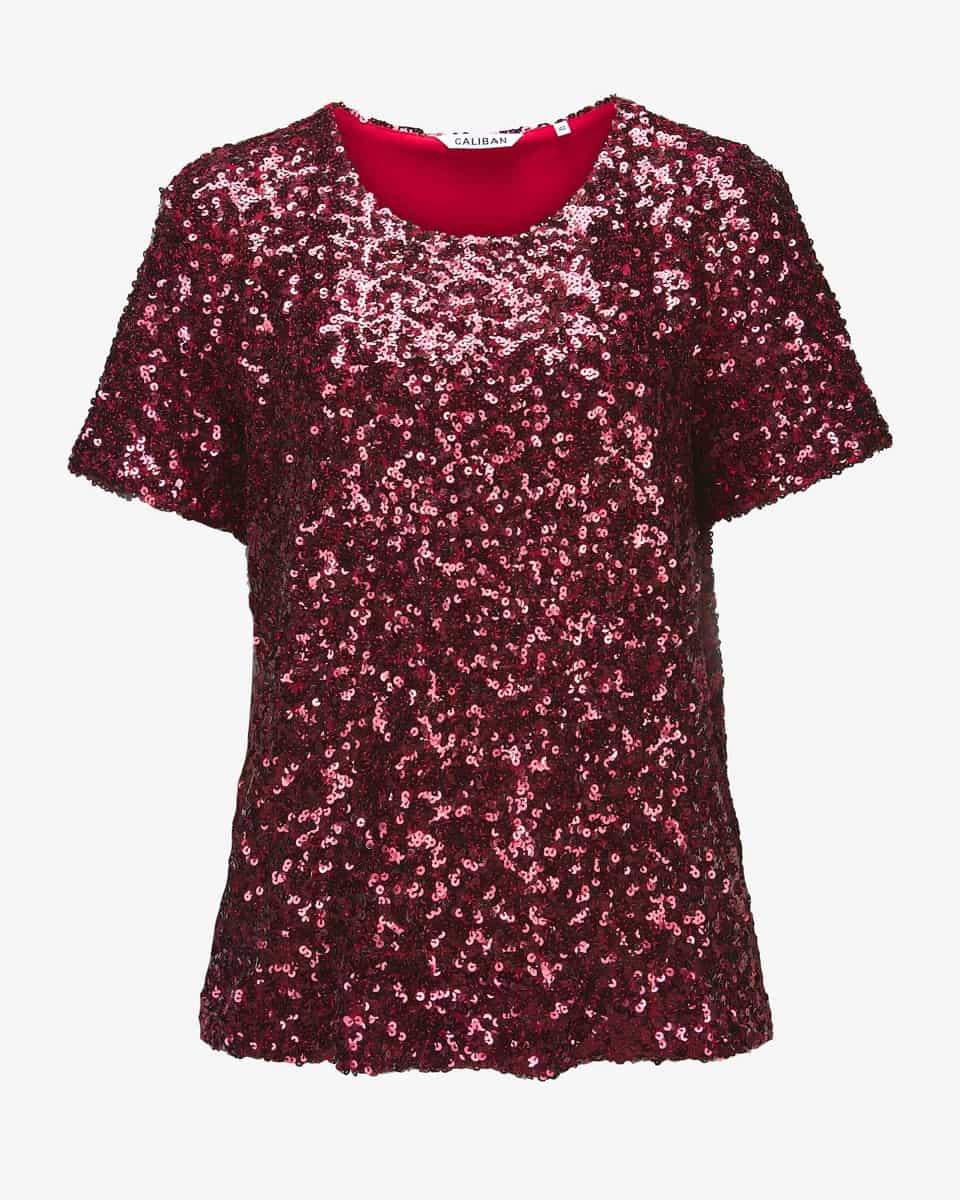 Bild 1 für Pailletten-Blusenshirt  34