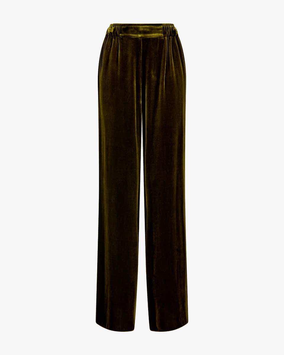 Image 1 for Dusty velvet pants in viscose and silk 42