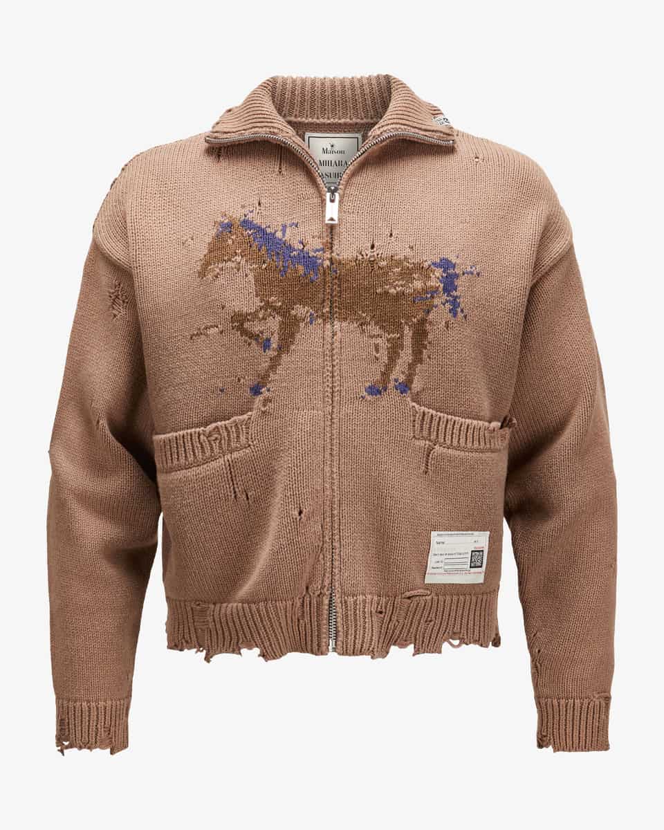 Bild 1 für Strickjacke aus Baumwolle und Wolle 44