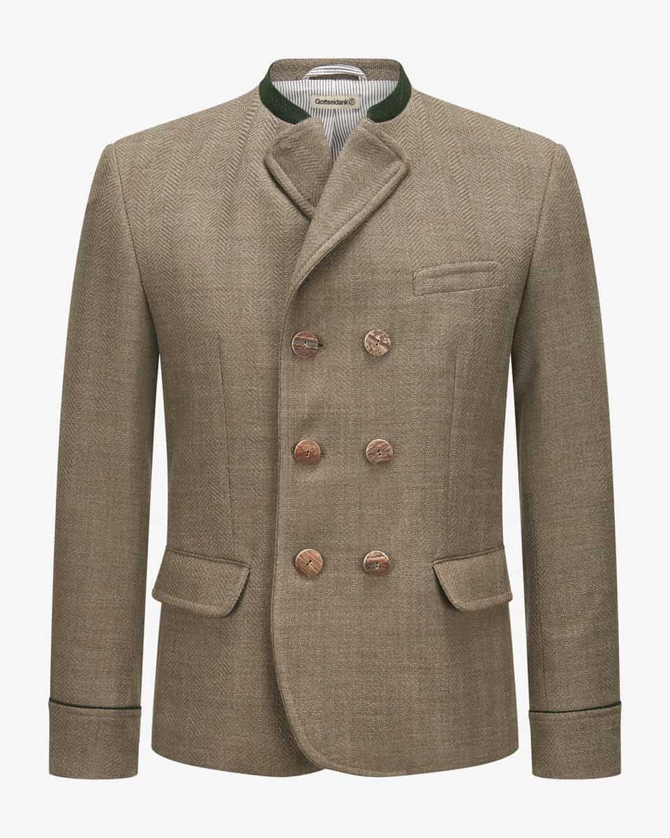 Bild 1 für Korbe Doppelreiher-Trachtenjanker aus Schurwolle 46