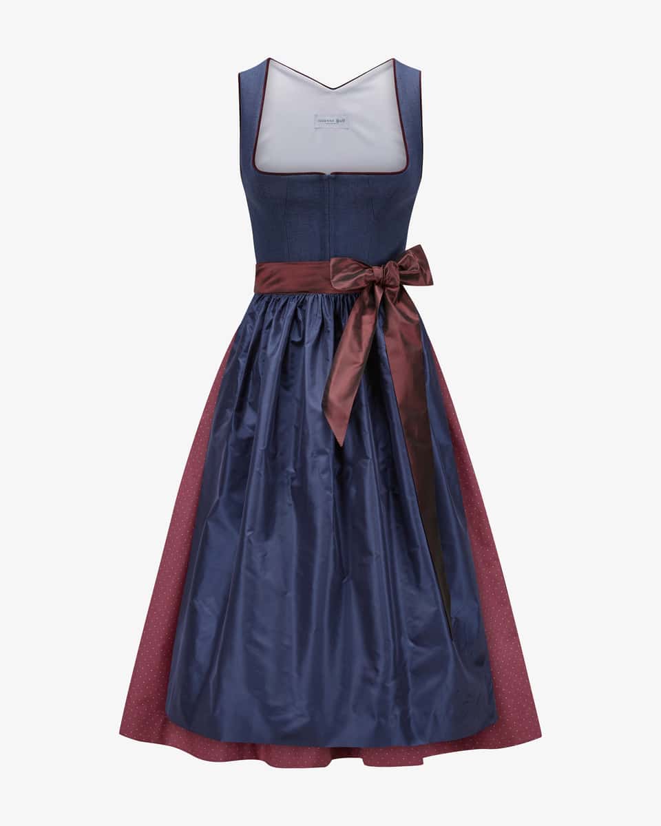 Bild 1 für Marie Midi-Dirndl mit Seidenschürze  36