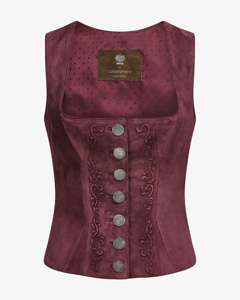 Bild 1 für x LODENFREY Linderhof Trachten-Ledermieder 42