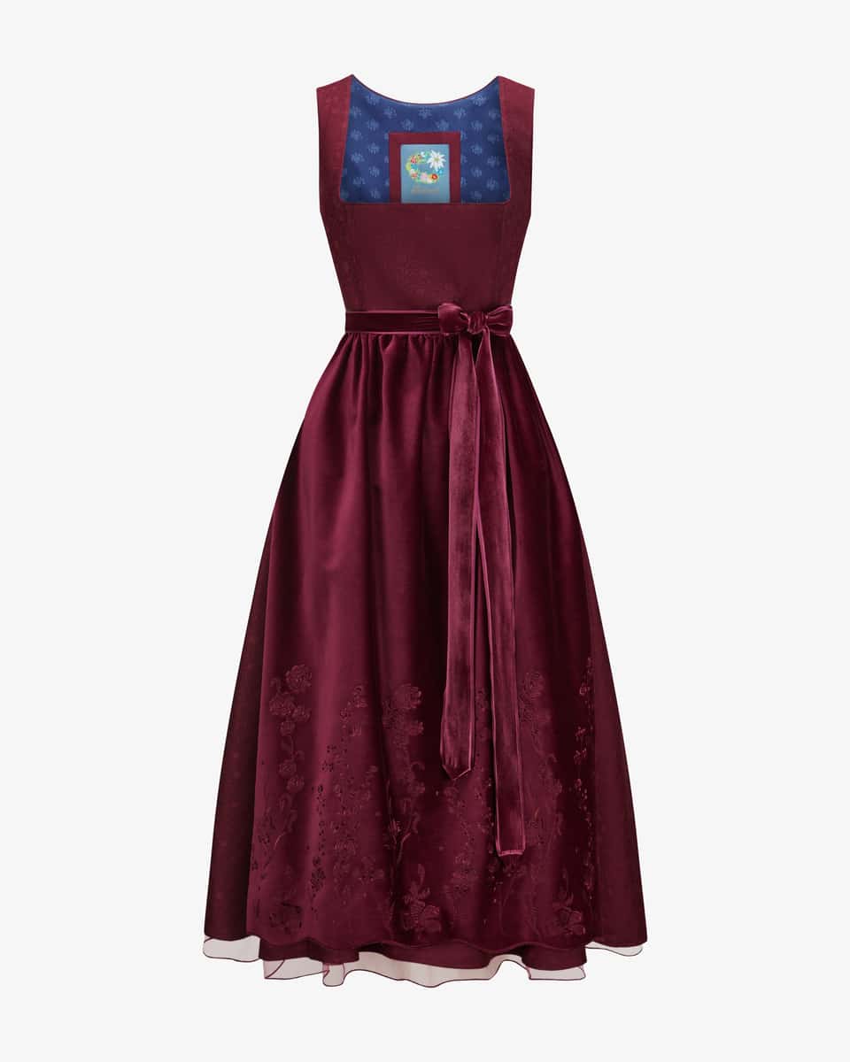 Bild 1 für Amarena Dirndl lang mit Seidensamt-Schürze  42