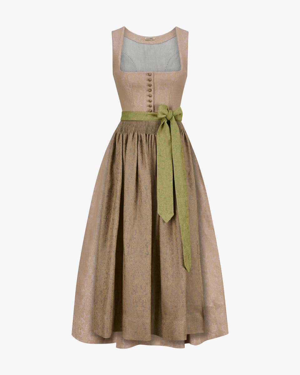 Bild 1 für Monika Leinendirndl lang mit Schürze  40