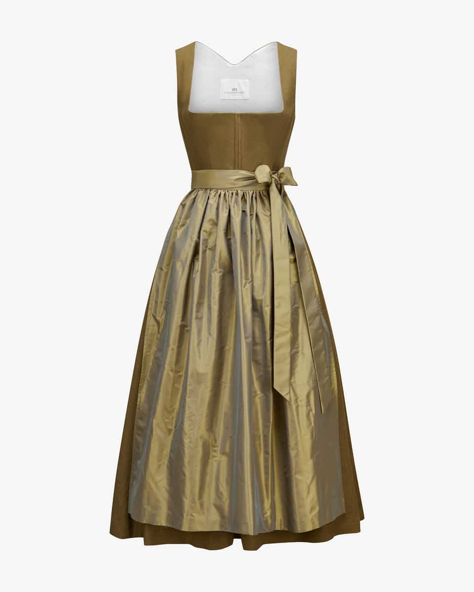 Bild 1 für Leinen-Dirndl lang mit Schürze  36