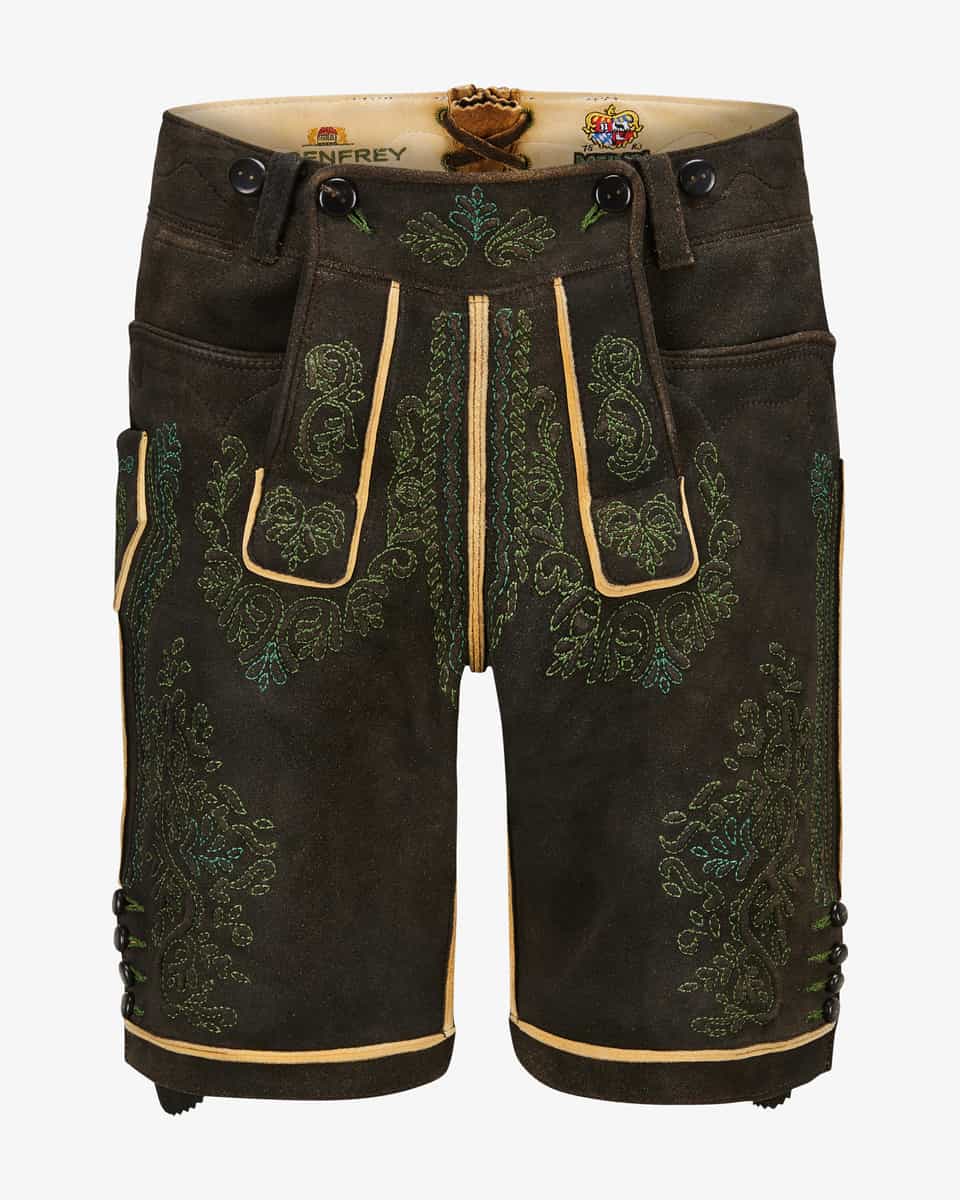 Bild 1 für Bad Aussee Lederhose kurz aus Hirschleder  52