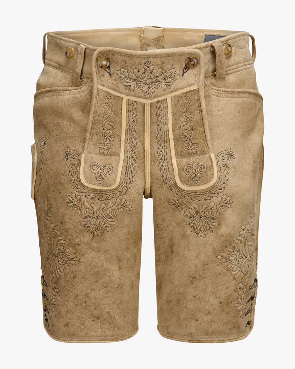 Bild 1 für Wiesnlederhose kurz aus Hirschleder  94