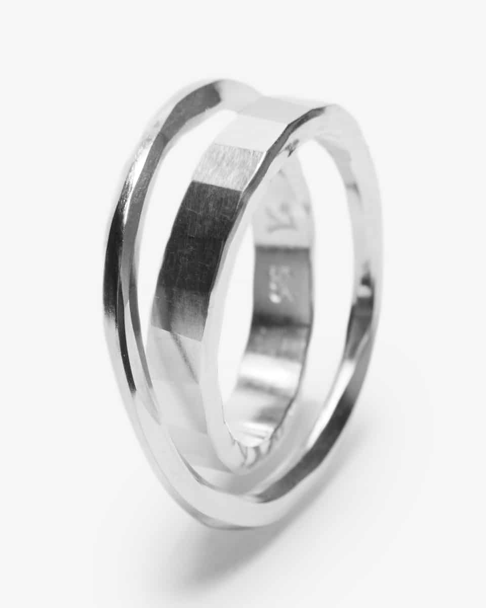 Image 1 for Flat Crossed Ring M