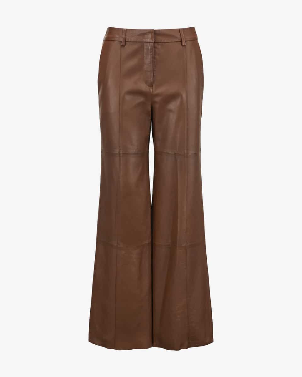 Image 1 for Warri Wide Fit High Waist Leather Pants  44