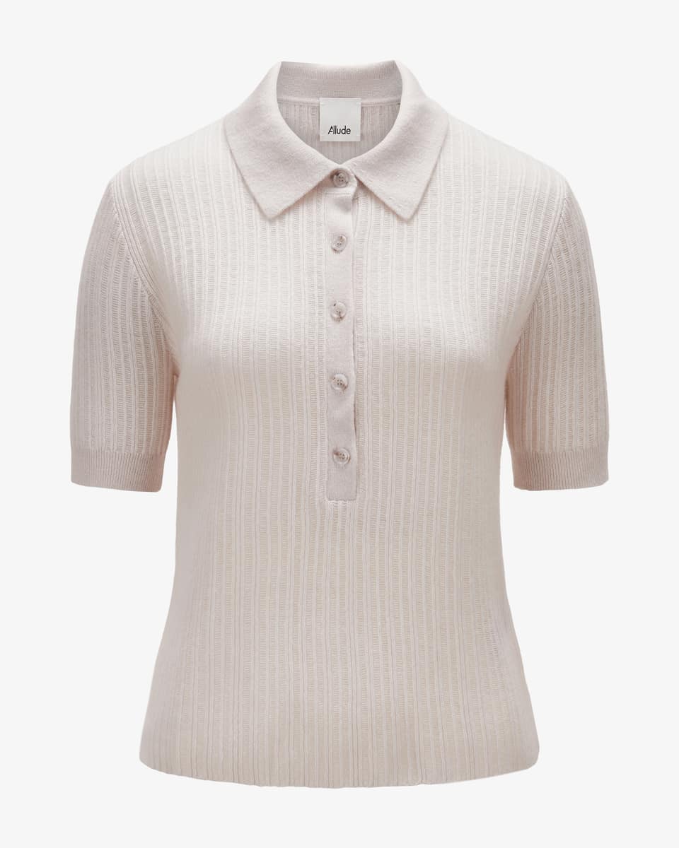 Bild 1 für Strick-Poloshirt aus Cashmere L