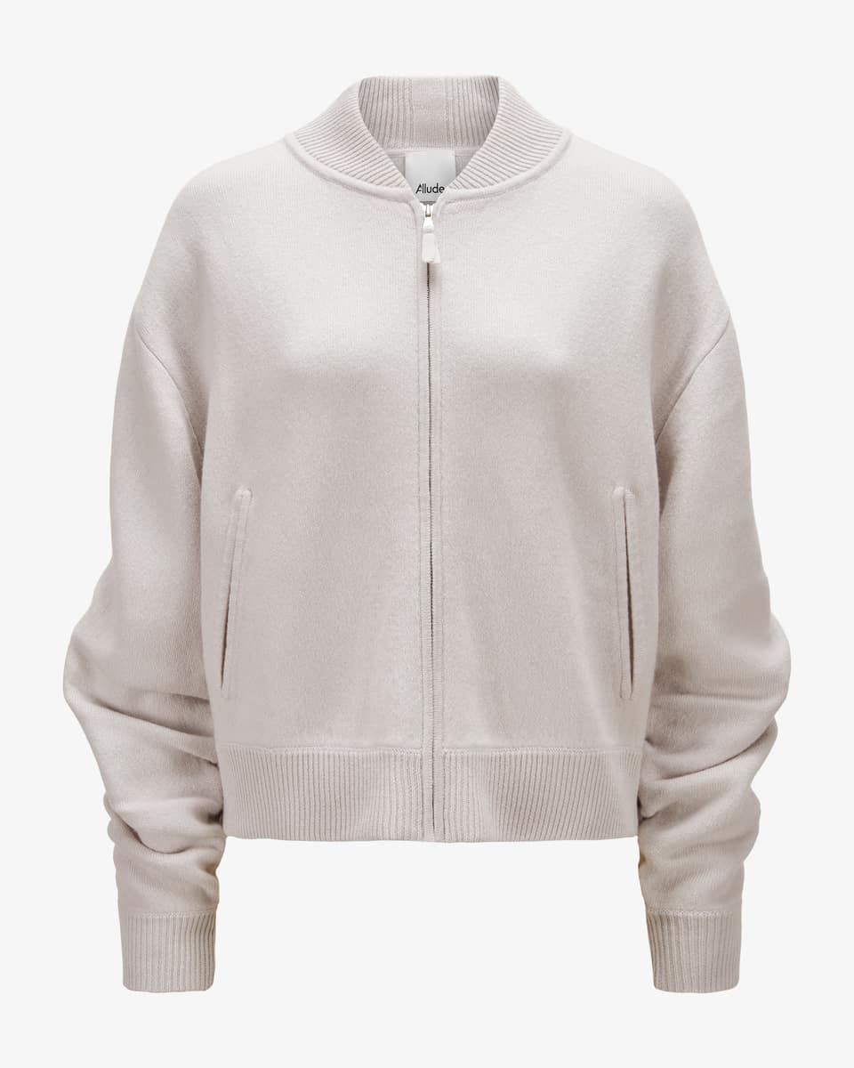 Image 1 for Knitted blouson made from virgin wool and cashmere M