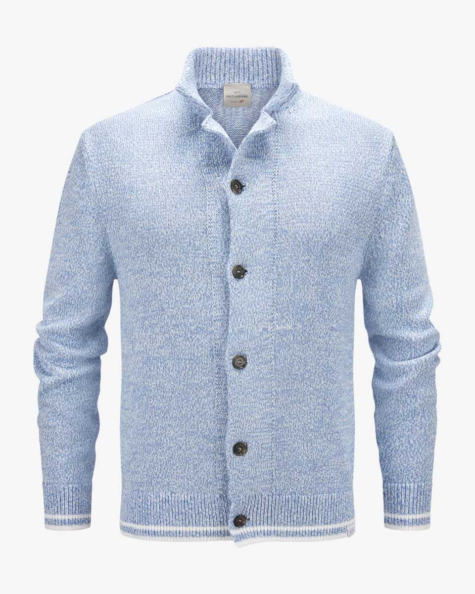 Bild 1 für Strickjacke aus Giza-Baumwolle L