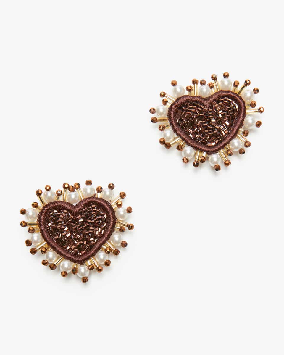 Bild 1 für Pearl Heart Clip-Ohrringe  Unisize