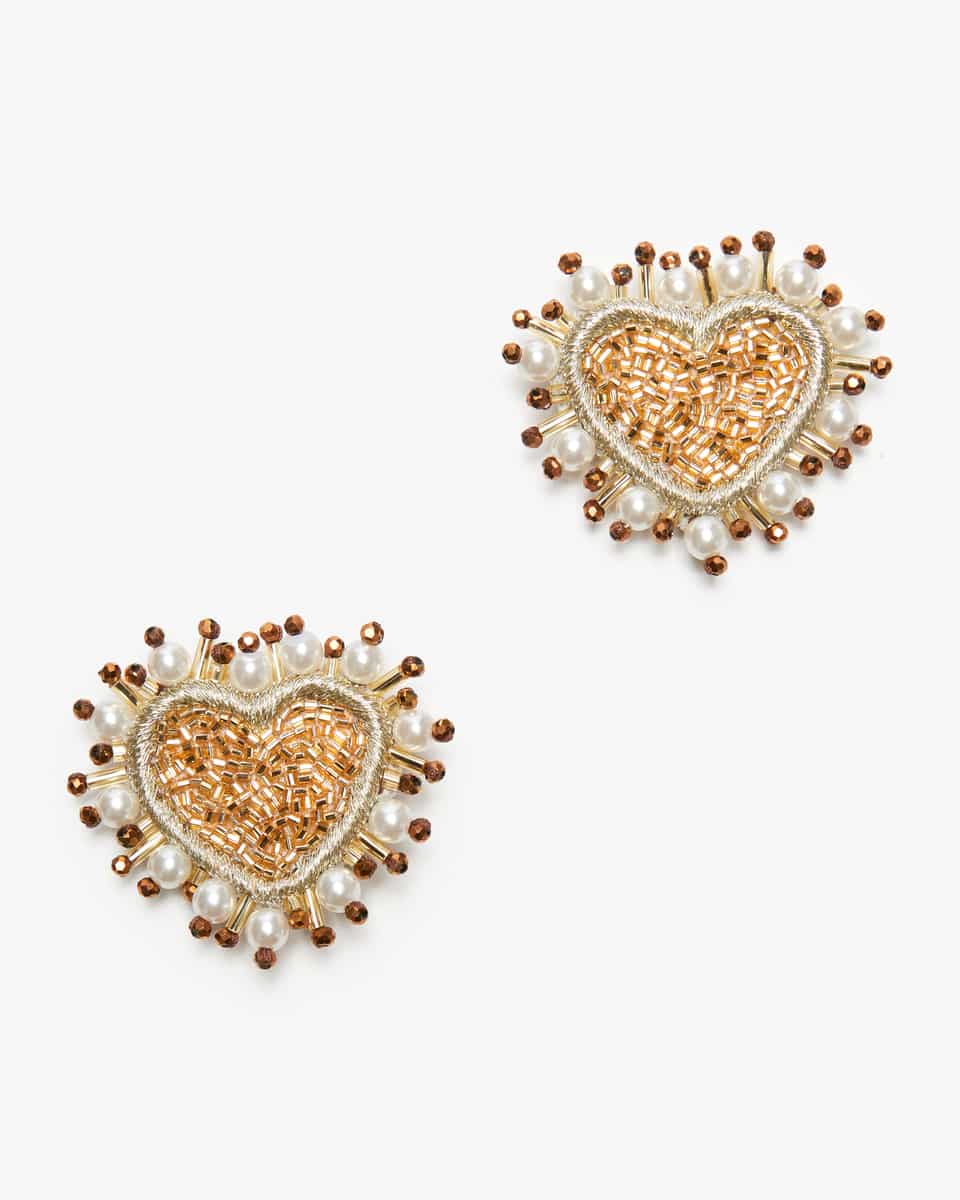 Bild 1 für Pearl Heart Clip-Ohrringe  Unisize