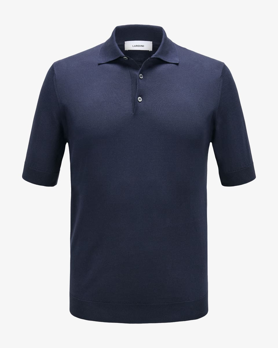 Image 1 for Cotton knitted polo L