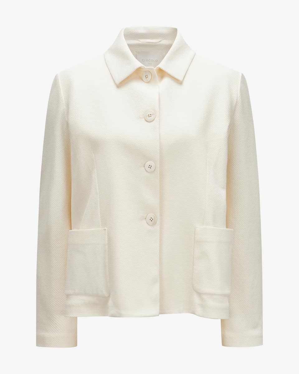 Bild 1 für Strickblazer Caban Oxford aus Baumwolle 40