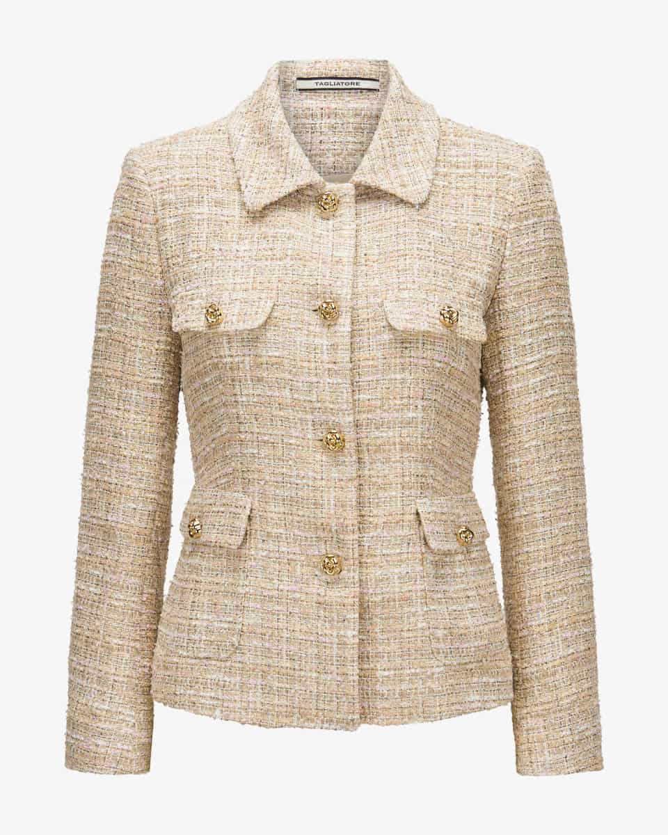 Bild 1 für Bouclé-Blazer India aus Baumwoll-Mix 40