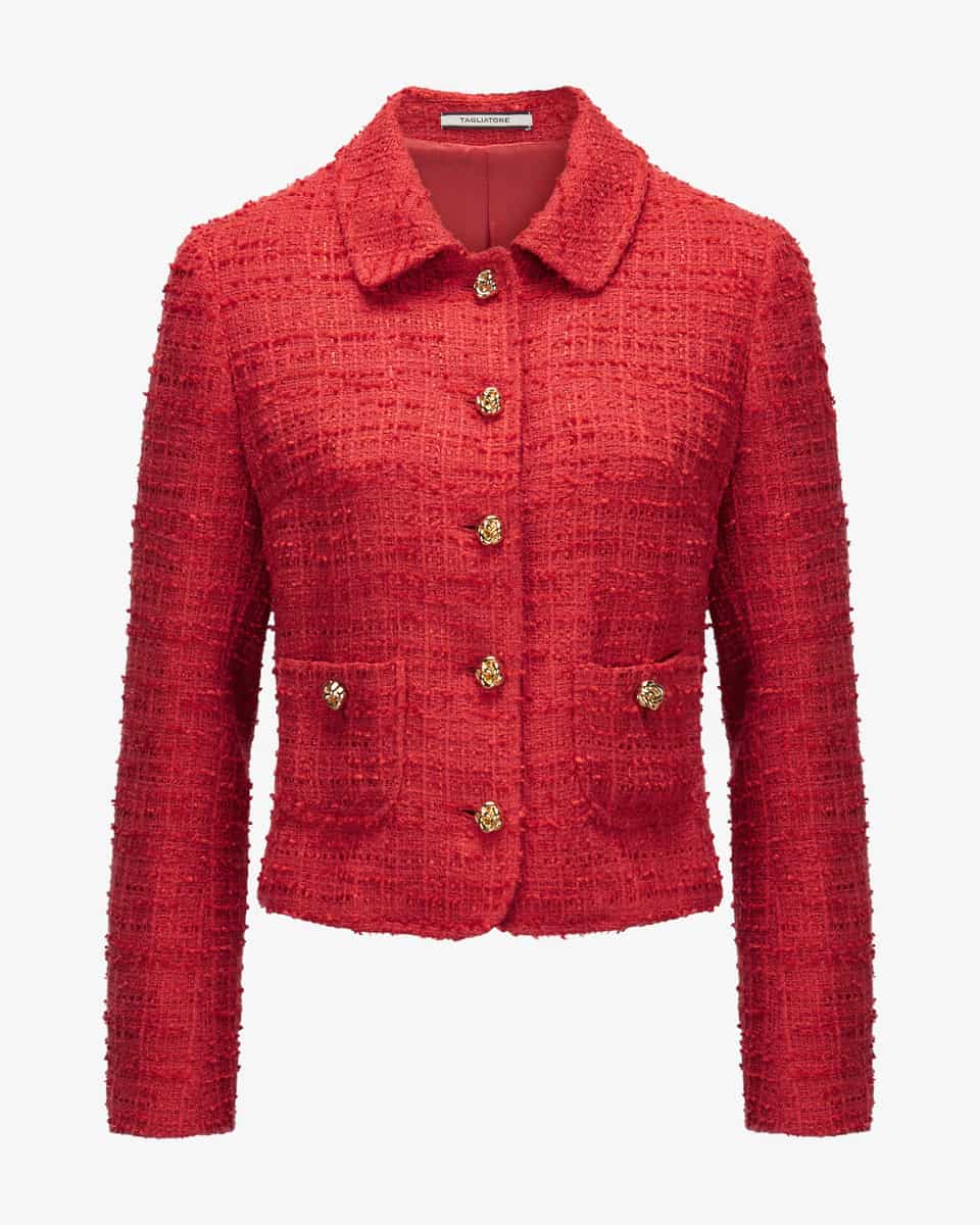 Bild 1 für Bouclé-Blazer Idelle aus Baumwoll-Mix 40