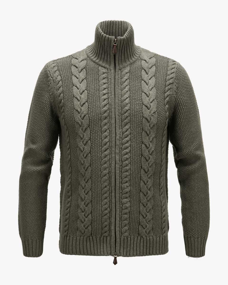 Bild 1 für Trachten-Strickjacke Davide aus Baumwolle und Cashmere S