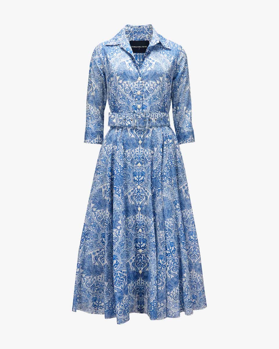 Image 1 for Shirt dress Aster Peacock Toile White  L