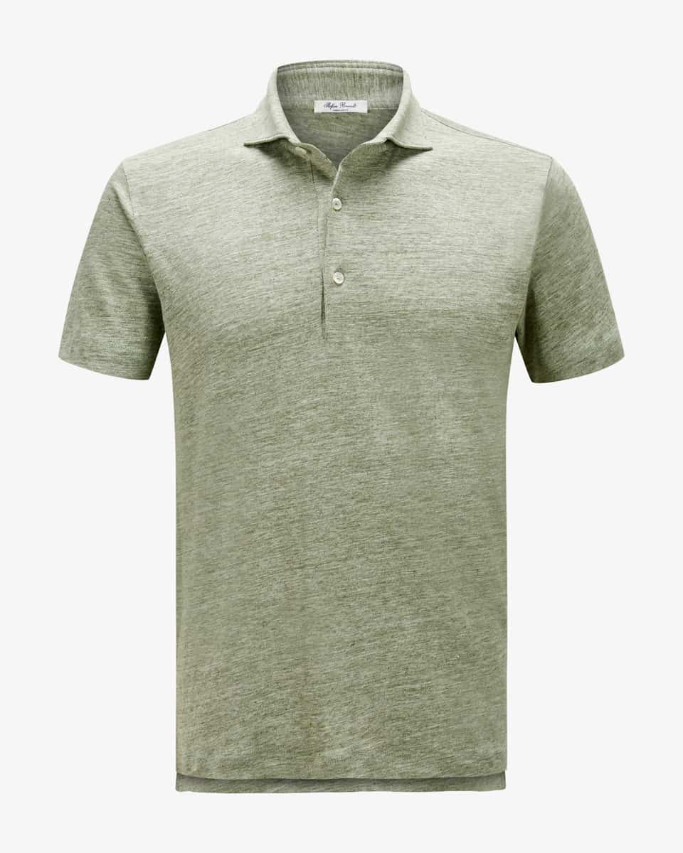 Bild 1 für Poloshirt Laurin aus Leinen  XXXL