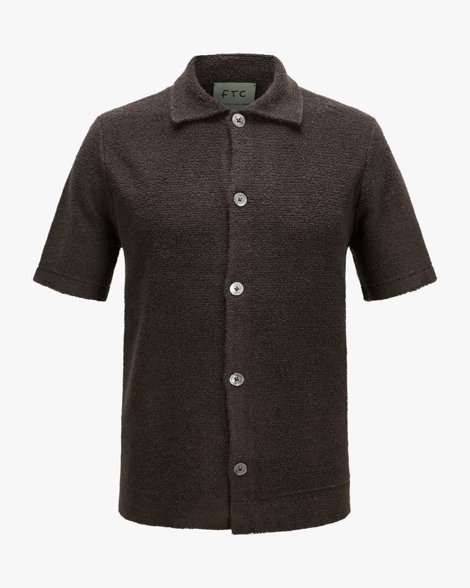 Image 1 for Knitted shirt made from an organic cotton-lyocell blend 48