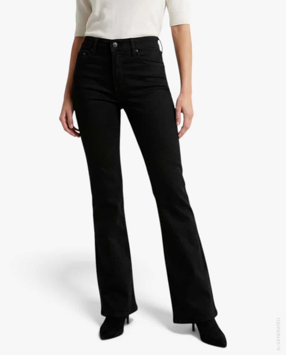 Bild 6 für Samt-Jeans The Leggy Bootcut  32