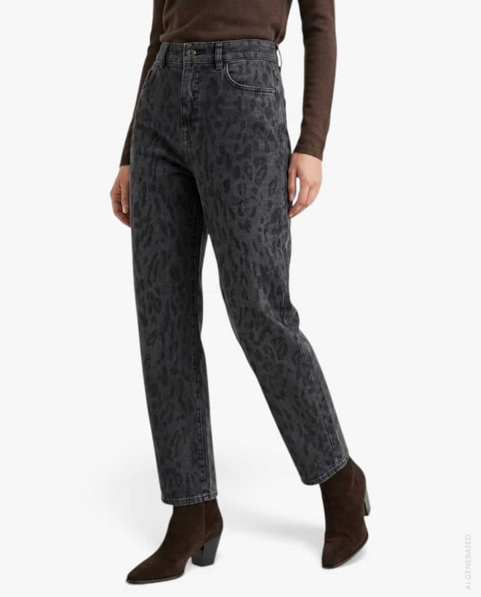 Image 5 for Ruma 7/8-length jeans, relaxed fit, high-waisted 34