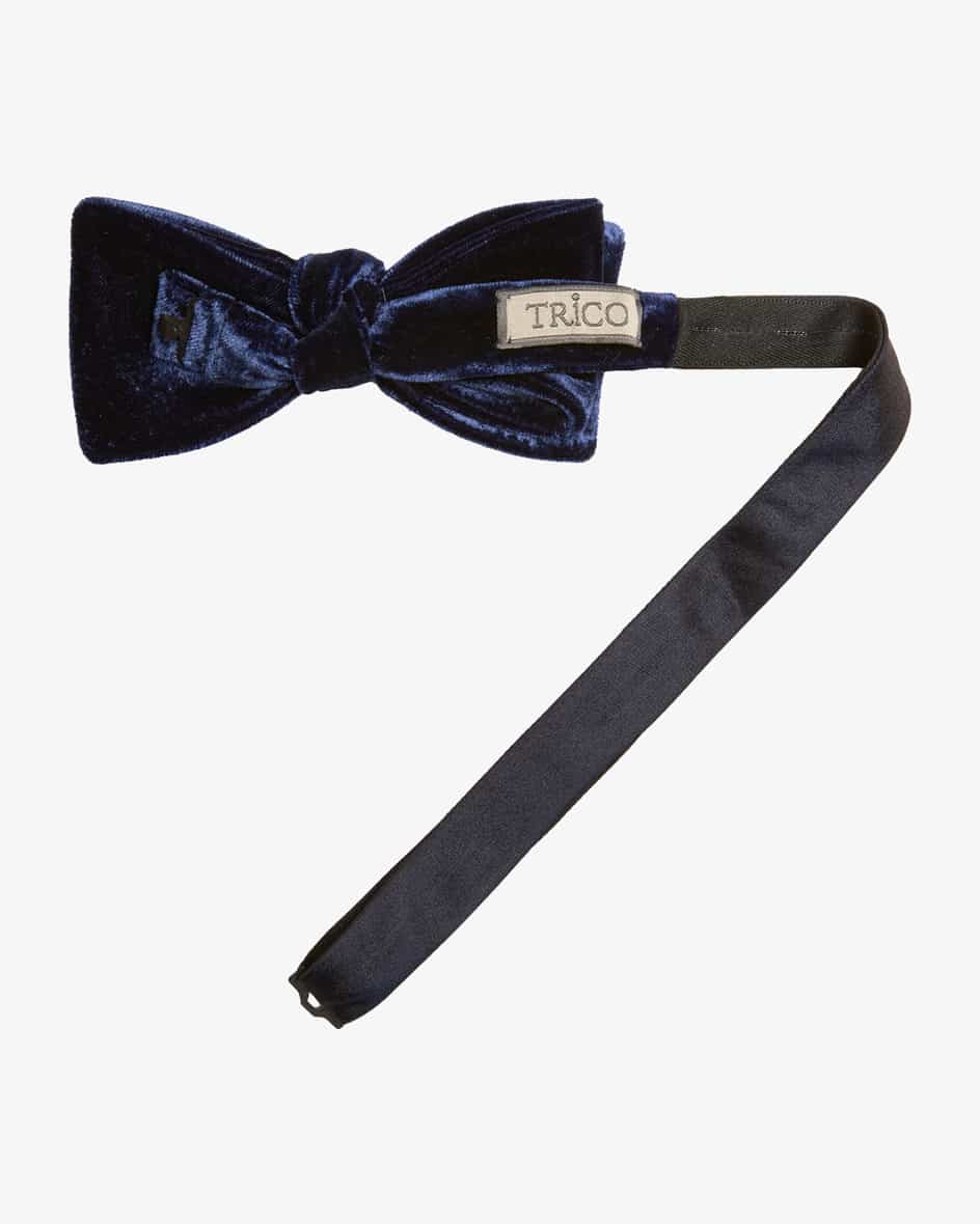 Image 2 for Velvet bow tie made of cotton and silk One size fits all