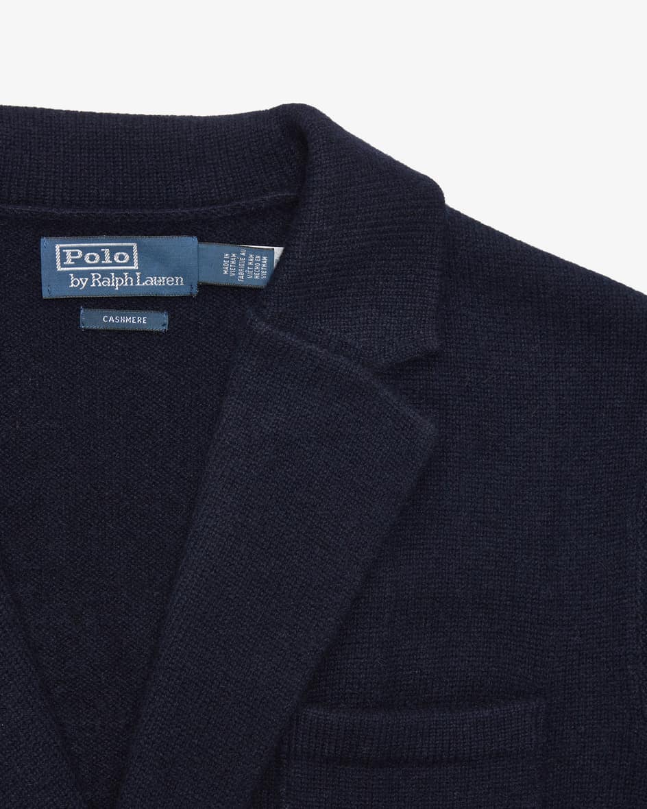 Image 2 for Double-breasted knitted cashmere jacket XS