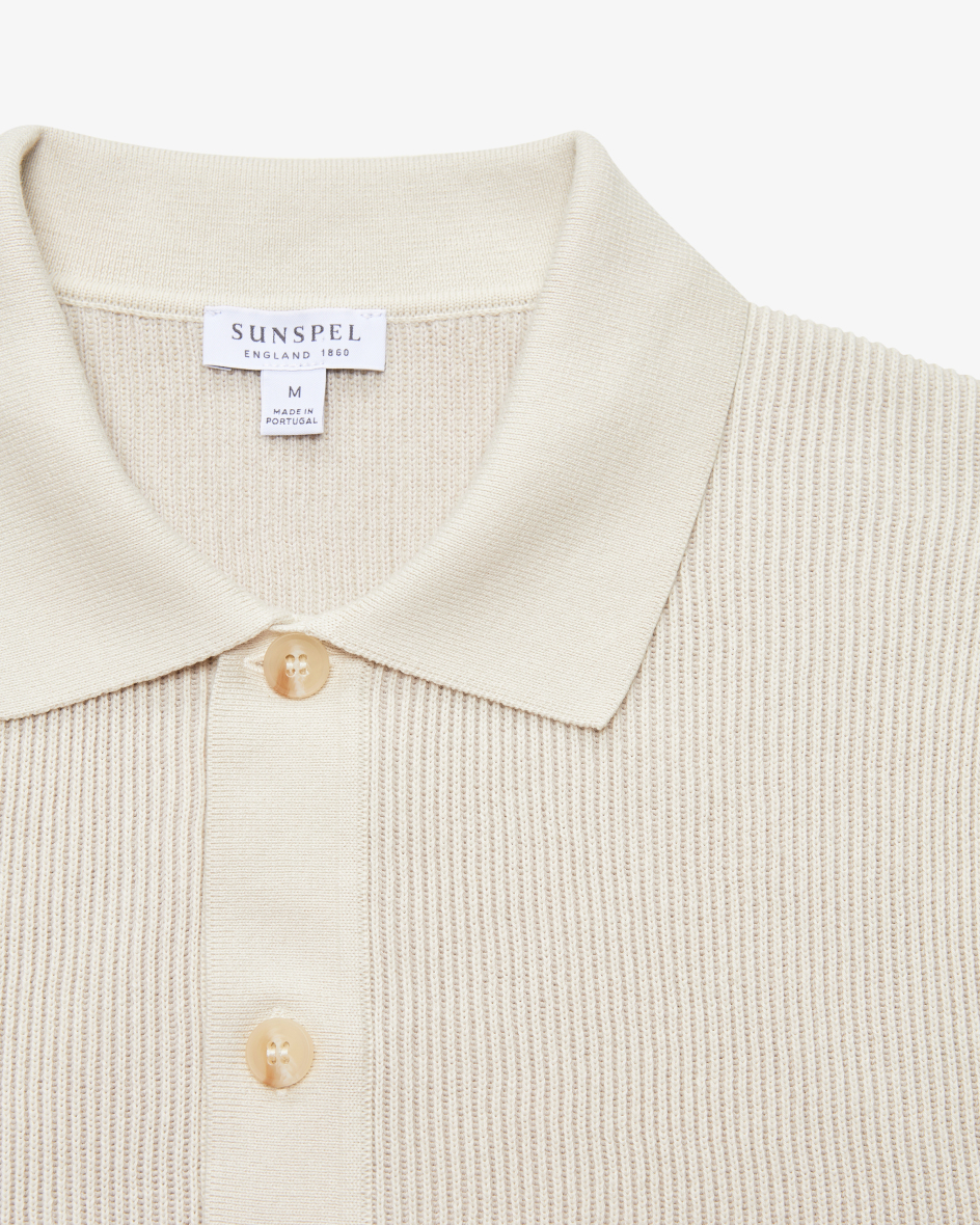 Bild 2 für Strick-Poloshirt aus Baumwolle S