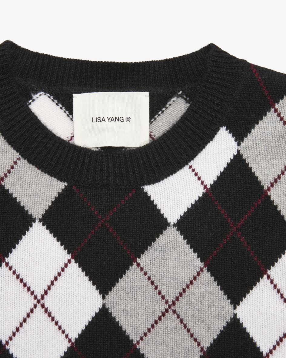 Bild 2 für Pullover Antoni Argyle aus Cashmere M-L