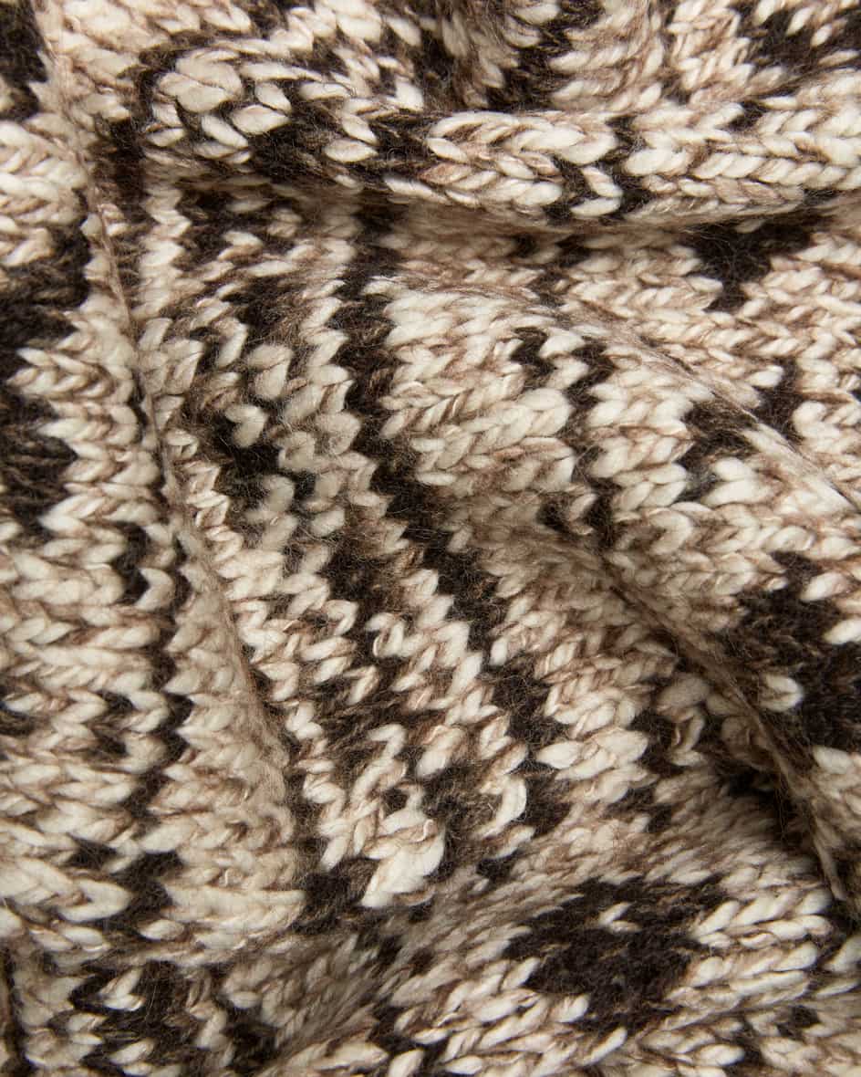 Image 2 for Knitted scarf made from a wool blend One size fits all